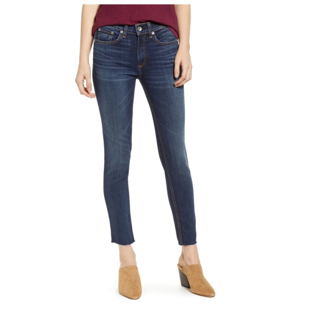 rag & bone Raw Hem Ankle Skinny Jeans - Picture 3 of 10